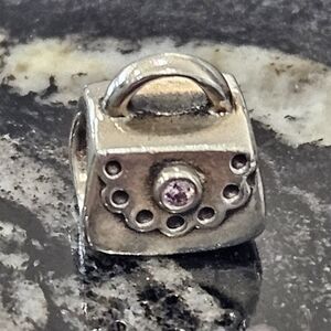 PANDORA Purse with Pink CZ Charm No. 790309